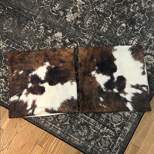 Cowhide Print Pillow Covers 18x18